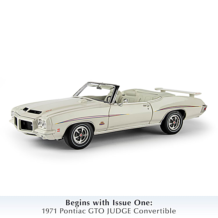 Pontiac GTO JUDGE Diecast Car Collection Featuring A 1970 And A 1971 Pontiac GTO JUDGE Convertible