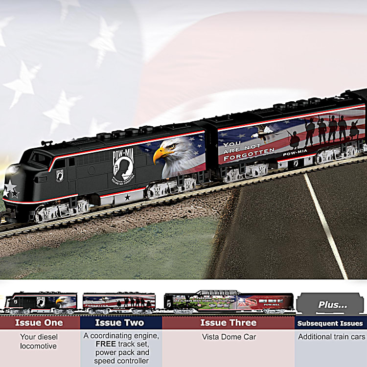 American Prisoners Of War POW MIA Express Train Collection