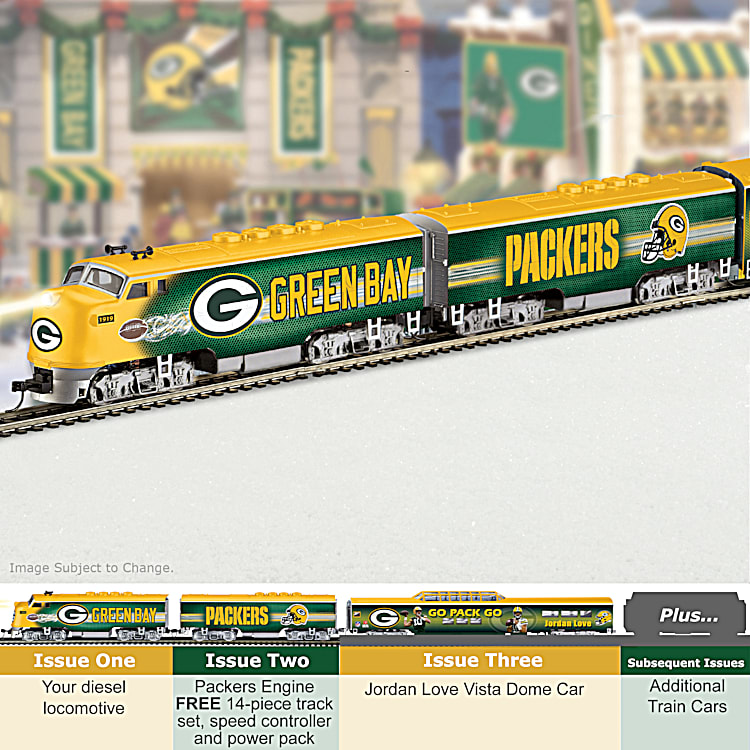 Green Bay Packers Express NFL HO Scale Electric Train Collection