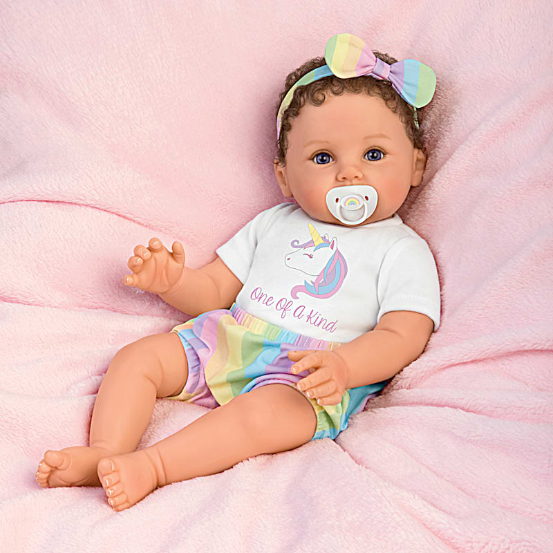 Ping Lau One Of A Kind Katherine Baby Doll With Unicorn T-Shirt