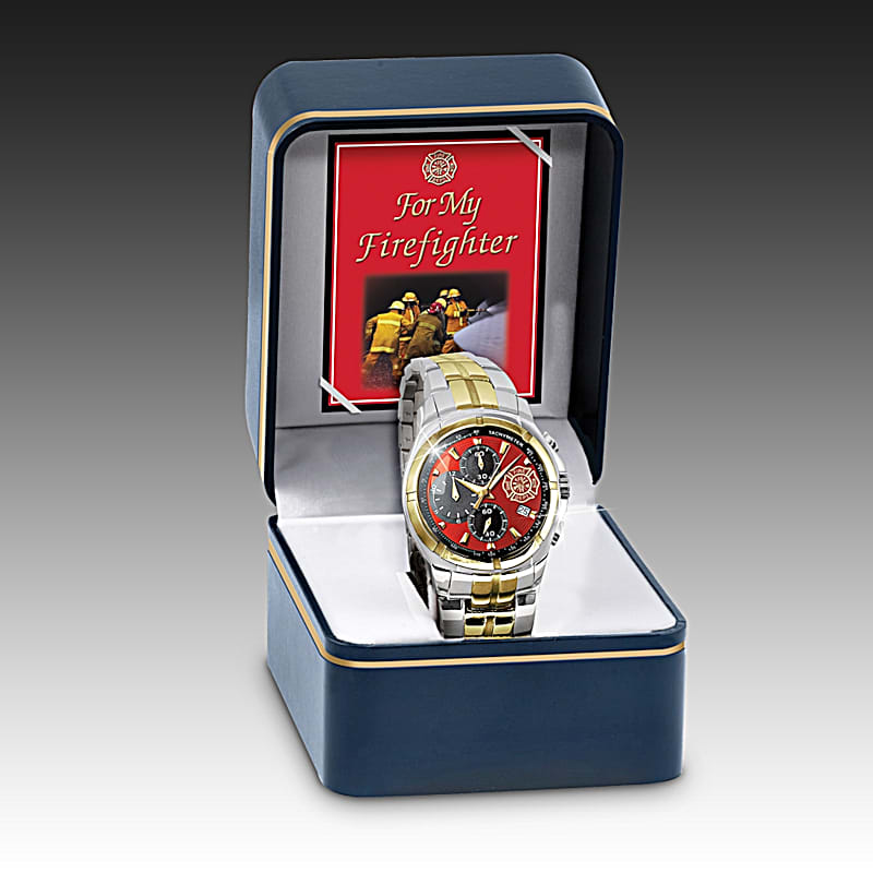 For My Firefighter Mens Chronograph Watch