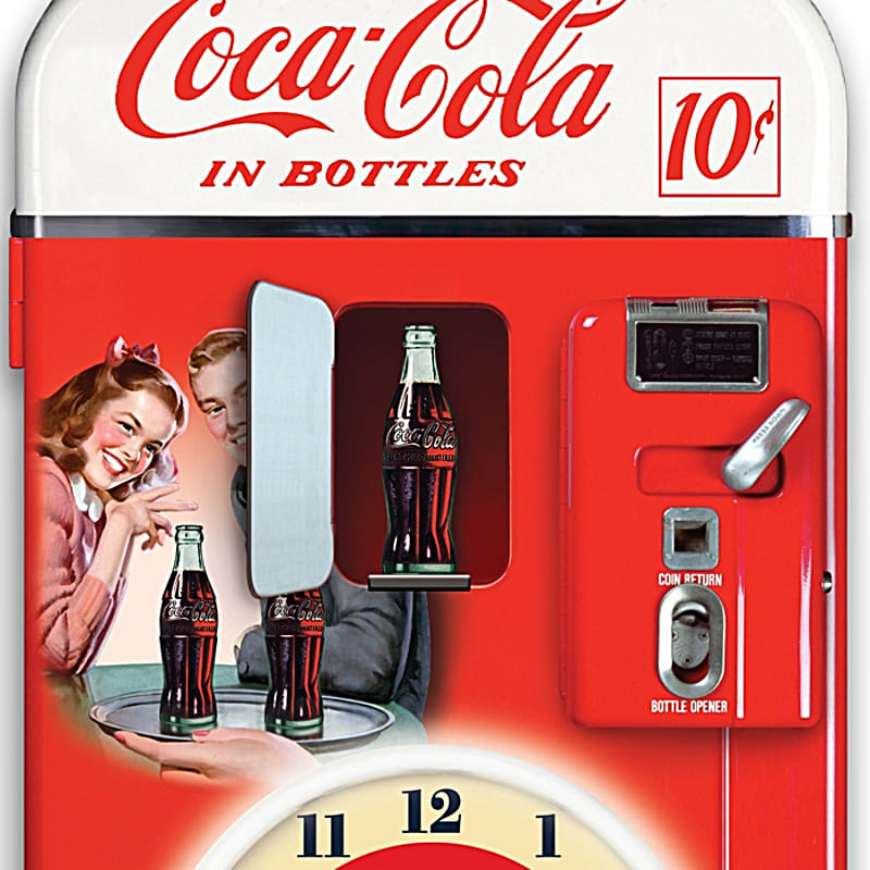 Wall Decor: COCA-COLA Time For Refreshment Vending Machine