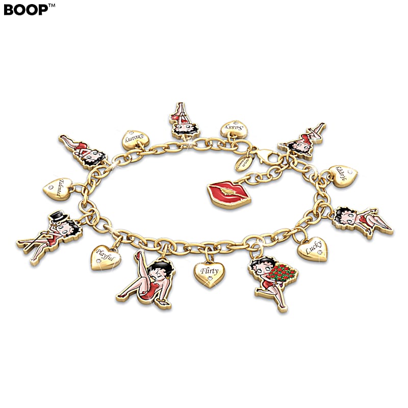 Charming Appeal Betty Boop Charm Bracelet display picture 1
