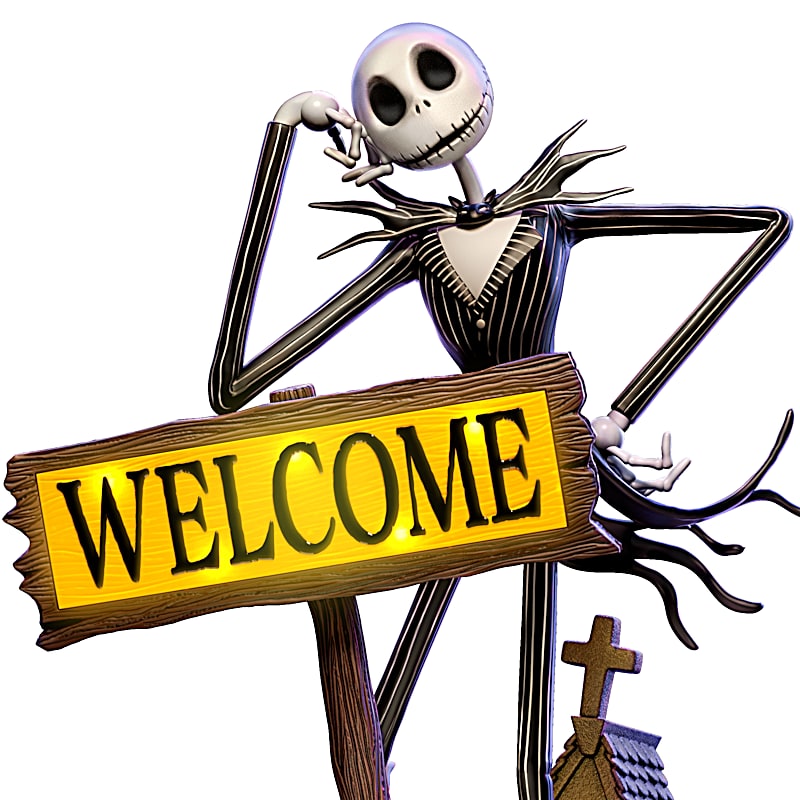 Sunwer Gartenflagge „Frohe Weihnachten“ Mit Jack Skellington – 31x45 Cm, Doppelseitig, Wasserfest