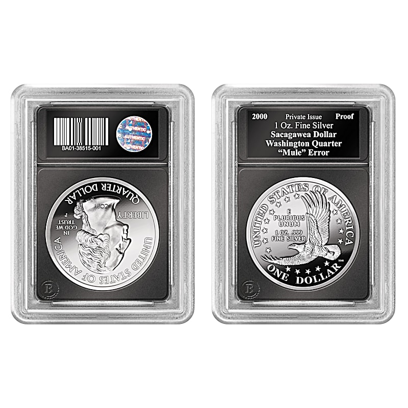 The Sacagawea Dollar Mule Error Minted In One Troy Oz. Of
