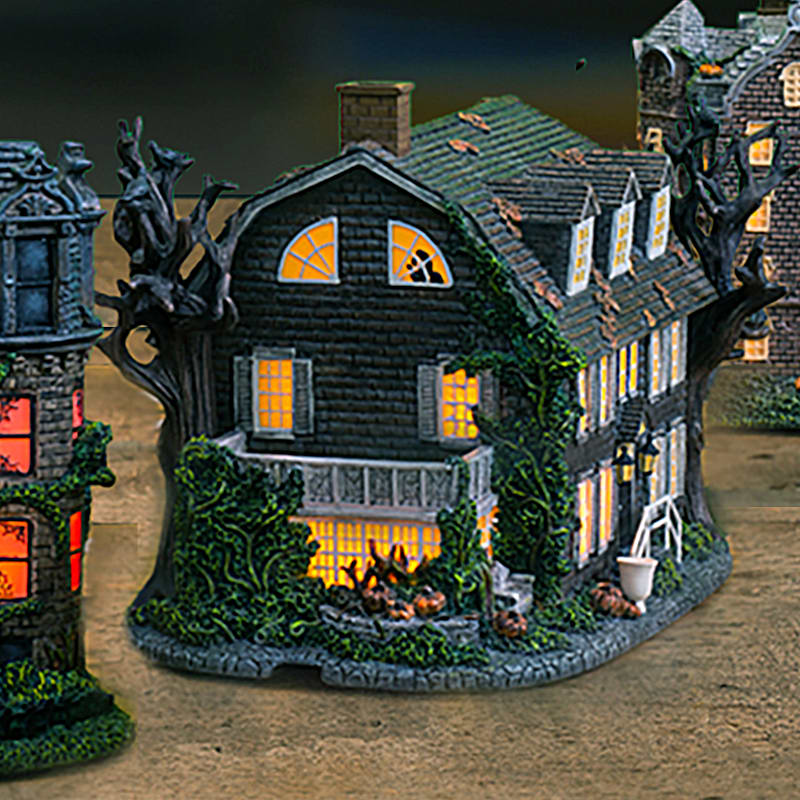 "America's Most Haunted" Illuminated Halloween Village Set
