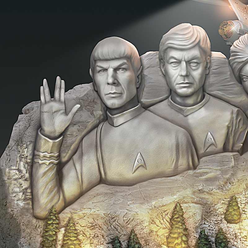 STAR TREK Mountain Sculpture Of Captain James T. Kirk, Mr