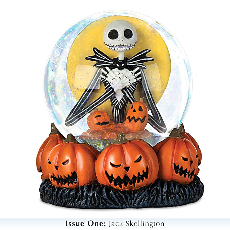 The Nightmare Before Christmas Glitter Globes With Display