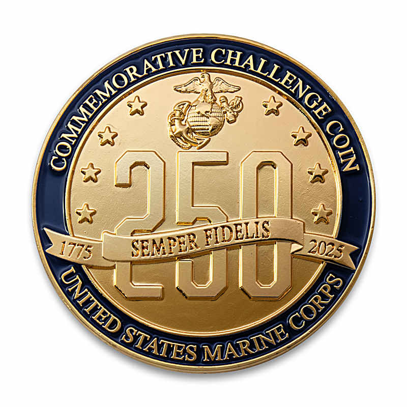 USMC 250th Anniversary Tribute Challenge Coin Collection