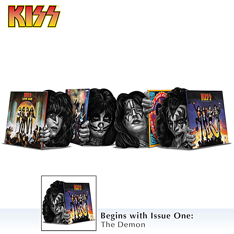 KISS Sculptures With Replicated Full-Color Album Art