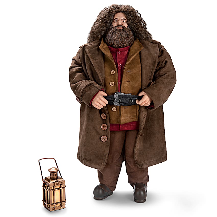 HARRY POTTER 18.5 Tall RUBEUS HAGRID Portrait Figure With A Faux