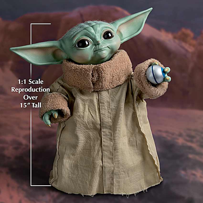 グルーグ　スターウォーズ STAR WARS 1:1-Scale 15.5 Tall Hand-Painted Grogu Portrait Figure