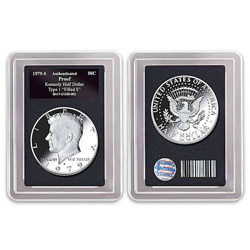 The 1979-S Variety Kennedy Mint Proof Half Dollar Type Coin Set