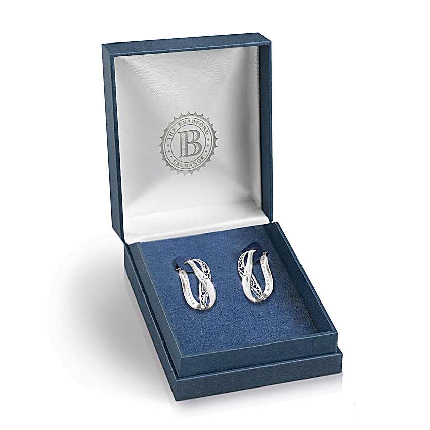 Pure Faith Womens Religious Diamond Earrings Featuring A Unique
