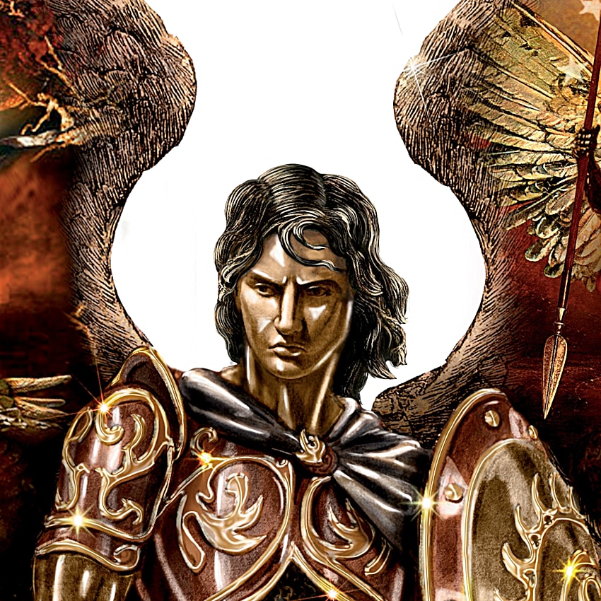 ブラッドフォード エクスチェンジ 勝利の戦士 聖天使ミカエル 彫像 彫刻 Michael: Triumphant Warrior Bronze Sculpture