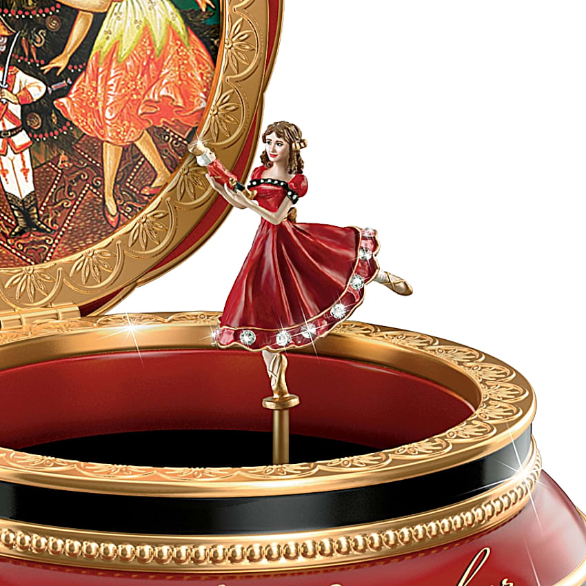 Clara And The Nutcracker Heirloom Porcelain Music Box – The