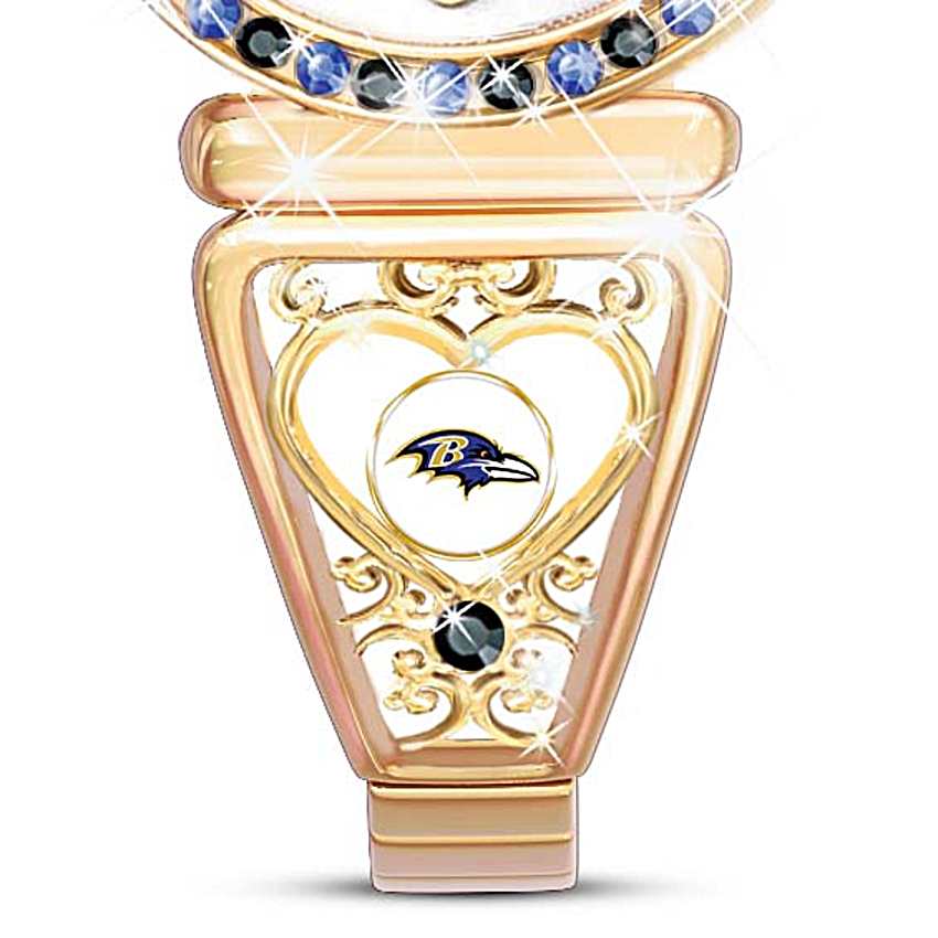 Watch: My Baltimore Ravens Ultimate Fan Womens Watch display picture 3