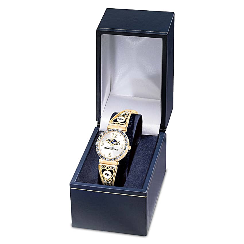 Watch: My Baltimore Ravens Ultimate Fan Womens Watch display picture 2