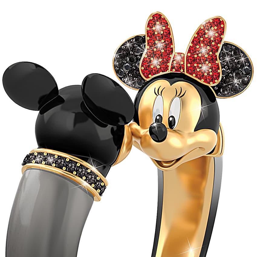 Disney Timeless Love Mickey Mouse And Minnie Mouse Bangle Bracelet