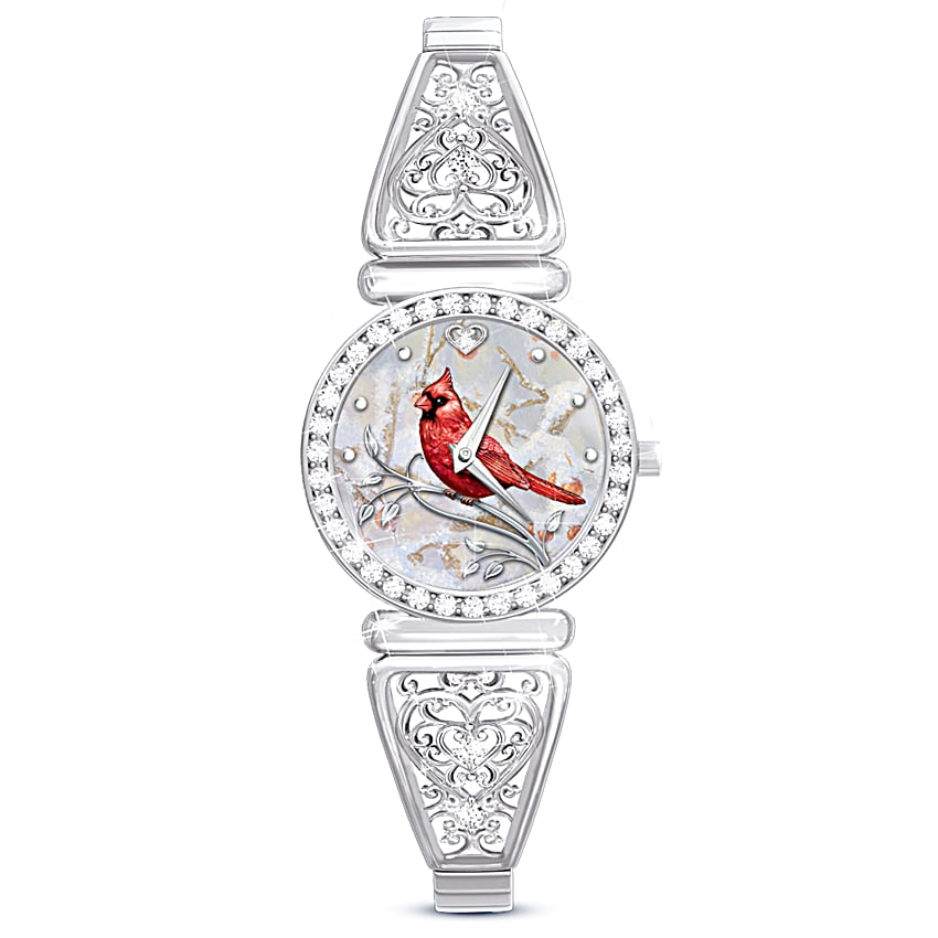 Messenger From Heaven Cardinal Stainless Steel Womens Watch display picture 2