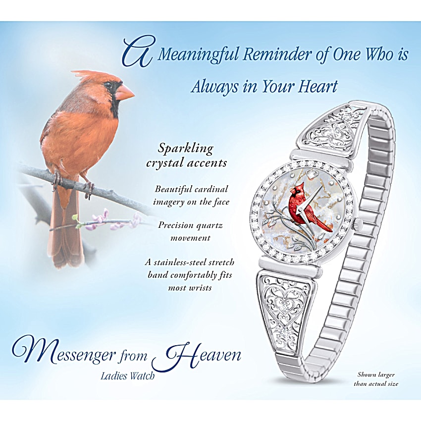 Messenger From Heaven Cardinal Stainless Steel Womens Watch