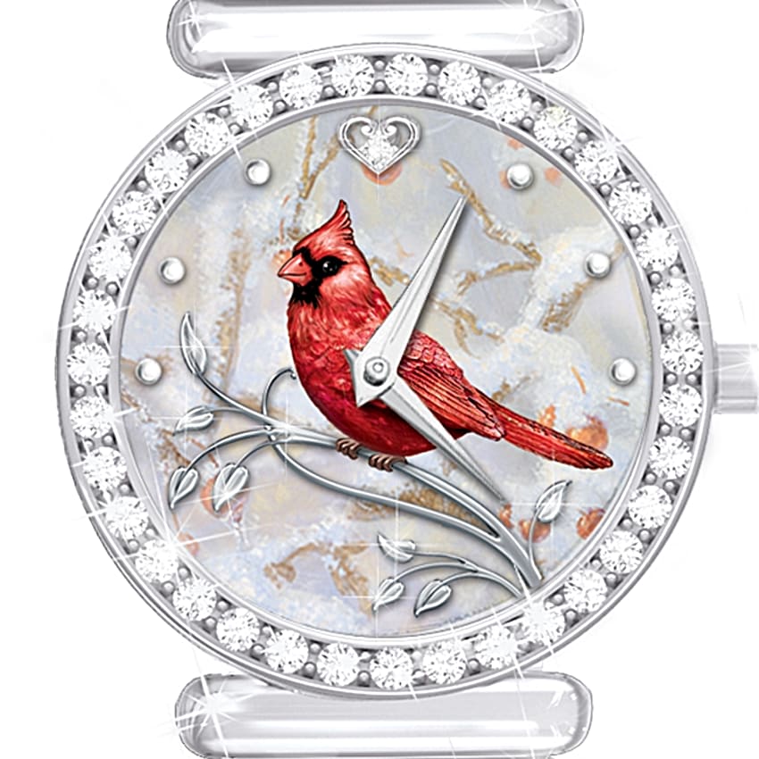 Messenger From Heaven Cardinal Stainless Steel Womens Watch display picture 3