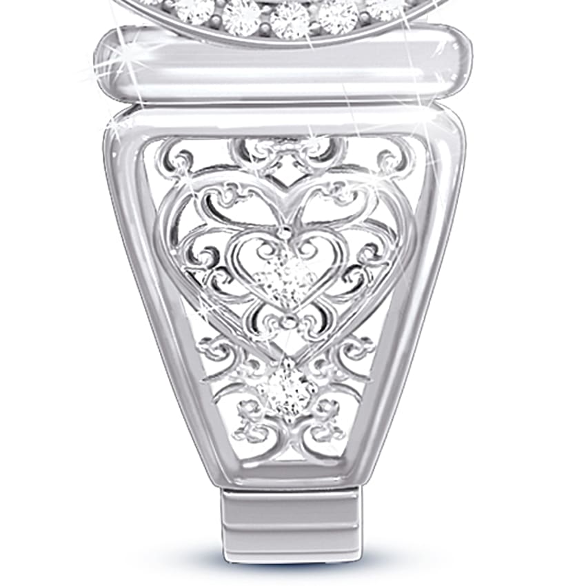 The Bradford Exchange Messenger From Heaven Ladies Watch Crystals Cardinal Dial Messenger From Heaven Cardinal Stainless Steel Womens Watch main image 2