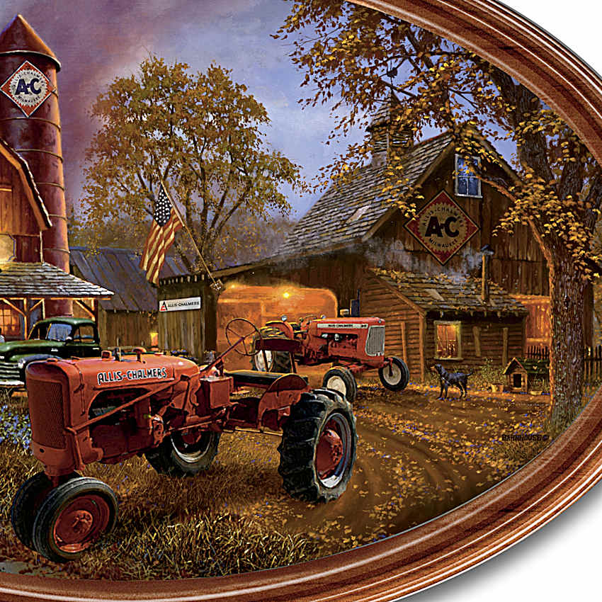 Dave Barnhouse Allis-Chalmers Personalized Framed Collector Plate