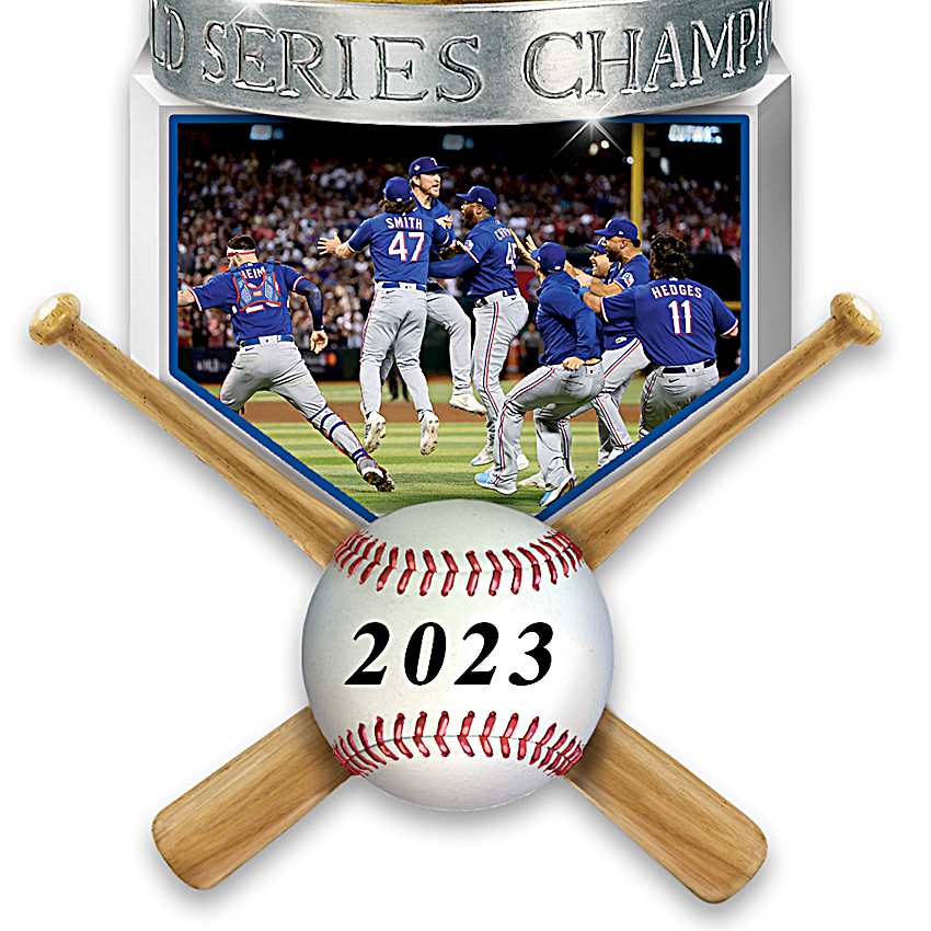 2023 MLB World Series Champions Texas Rangers Trophy Ornament