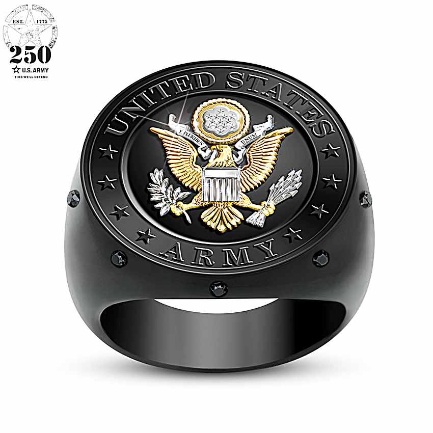 US Seller-United States Veteran USA USN Stainless Steel Veteran Ring