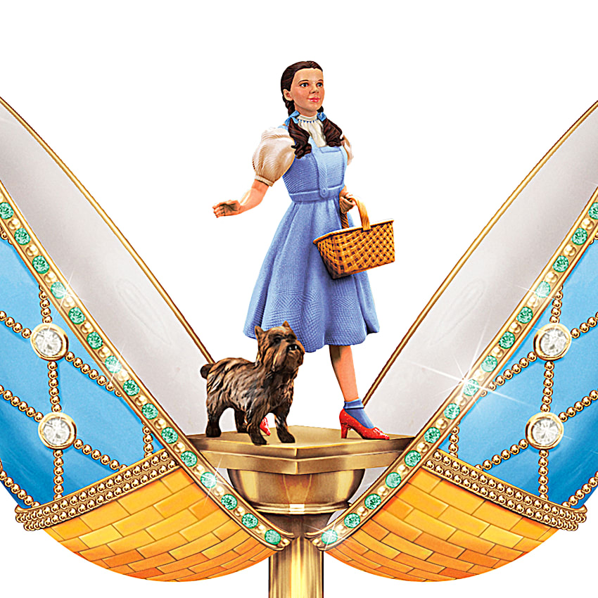 Wizard of Oz オルゴール エッグ型 フィギュア THE WIZARD OF OZ DOROTHY Faberge-Style Porcelain Music Box With