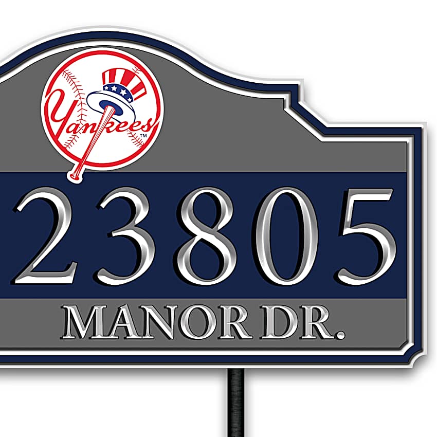 New York Yankees Personalized MLB Outdoor Address Sign  New York YANKEES Address Sign for your home (with your address) NEW! display picture 1