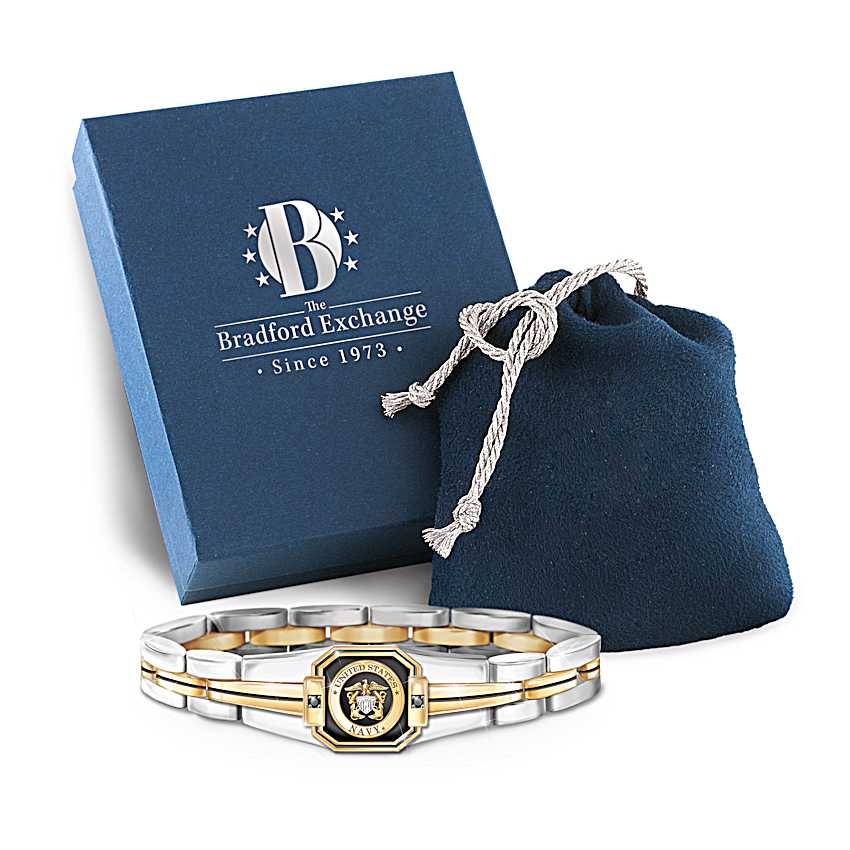 Stainless Steel Link Bracelet With 24K Gold Ion-Plated  display picture 1