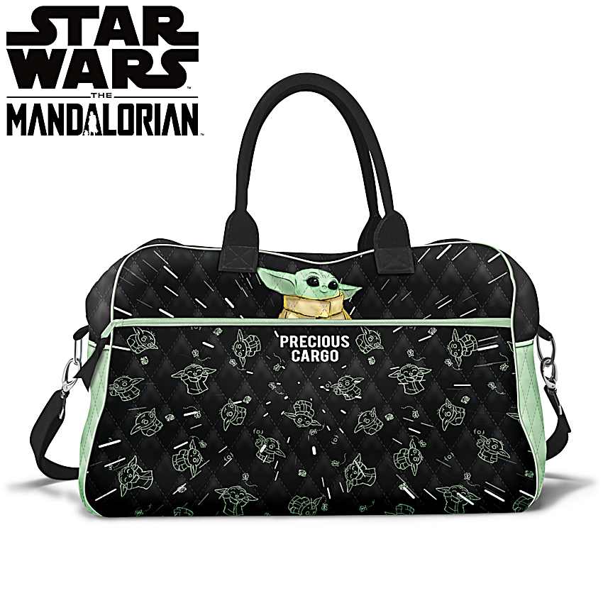 STAR WARS The Mandalorian Precious Cargo Black Quilted Tote Bag