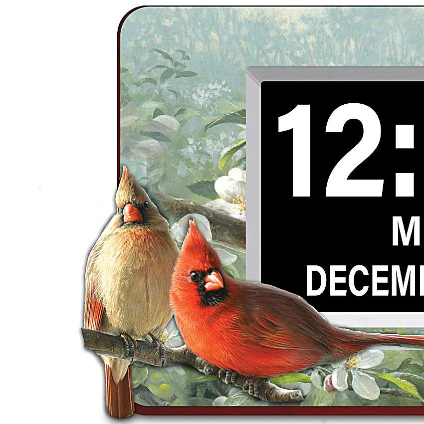 Cardinal Cheer Full Disclosure Clock Featuring Easy-To-Read LED