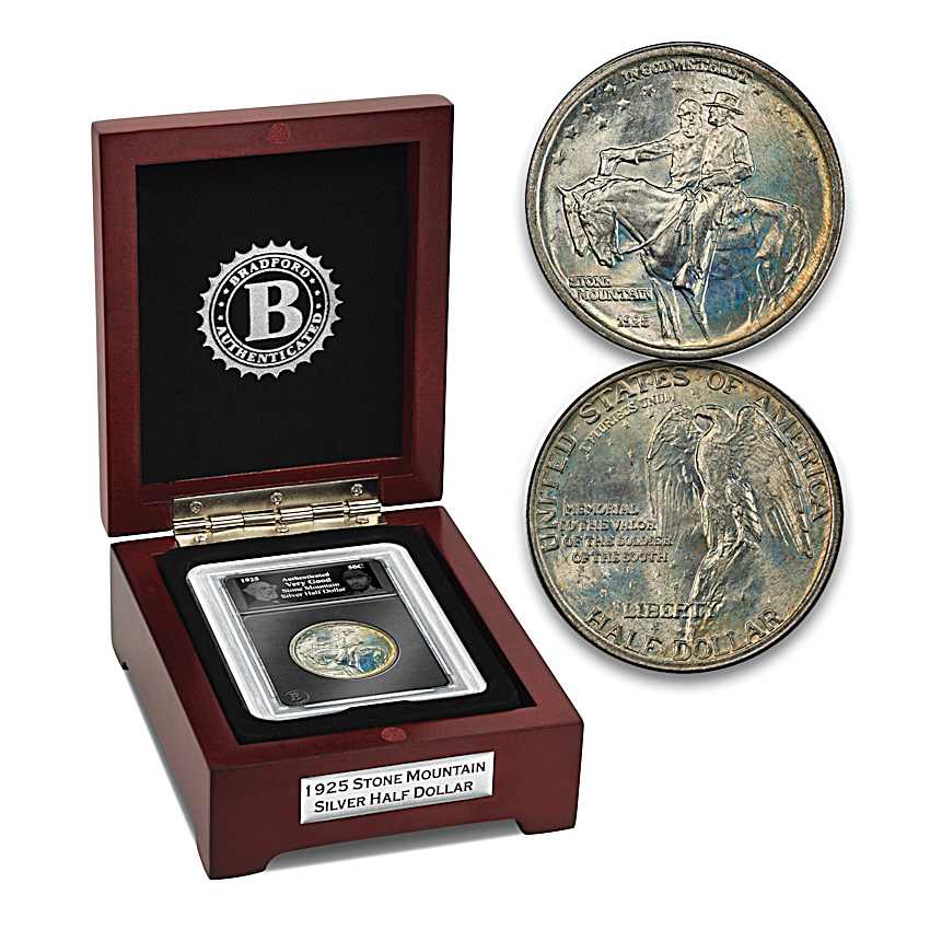 Civil War Stone Mountain Half Dollar Coin Featuring Generals