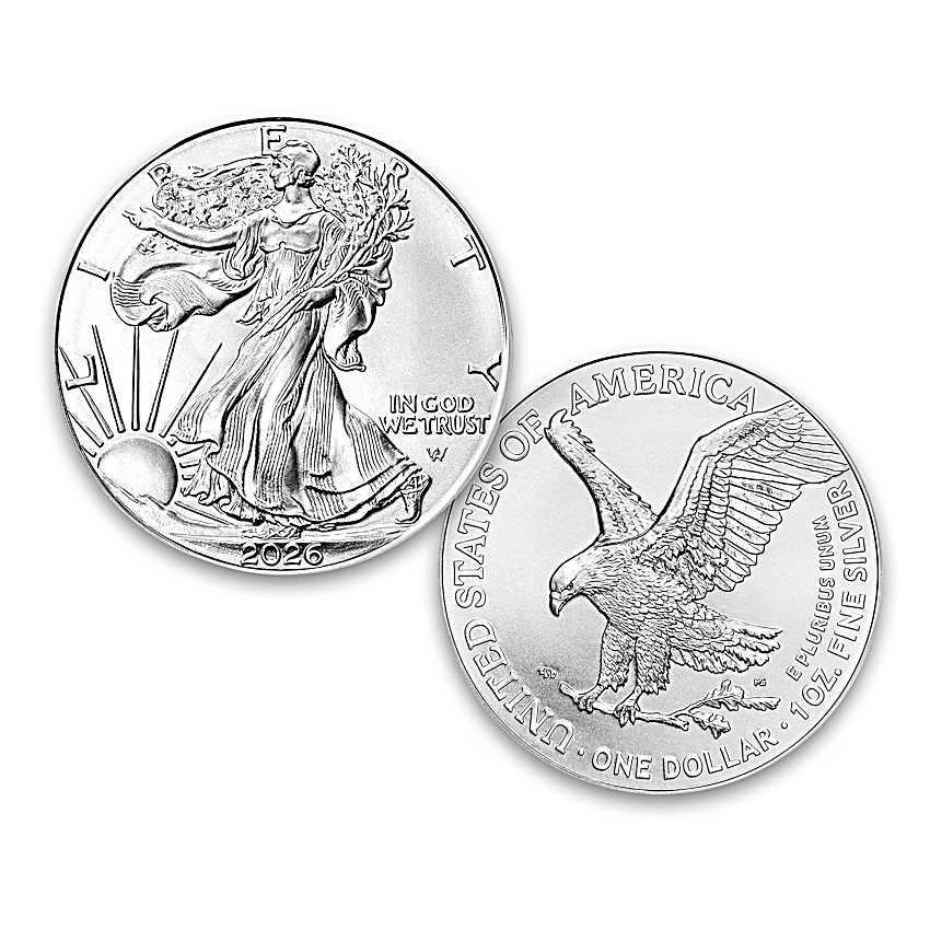 2026 First Strike MS69 99.9% Silver Eagle Coin With Walking