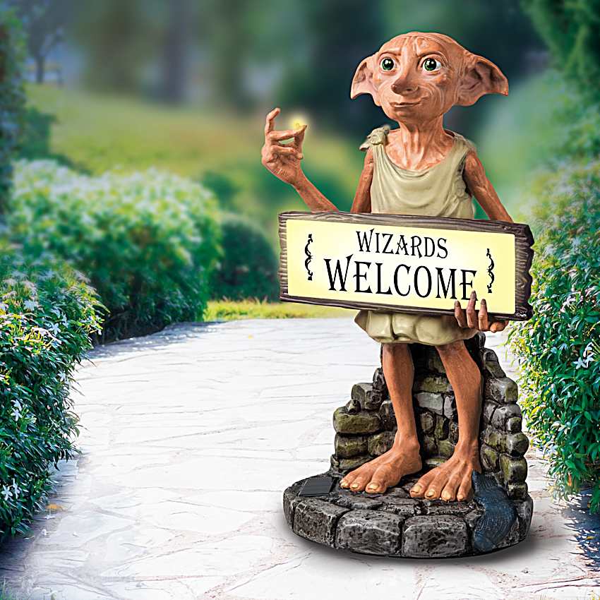 Illuminated HARRY POTTER Solar Lit Outdoor Welcome Sign Featuring