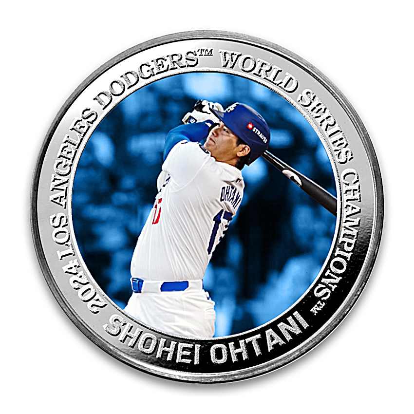 Shohei Ohtani 1st Season LA Dodgers Licensed 2-Coin Set – JFK Dollar & California Quarter With Collector Card
