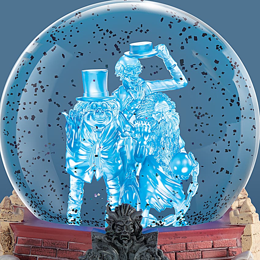 Disney The Haunted Mansion Glitter Globe Featuring The Hitchhiking