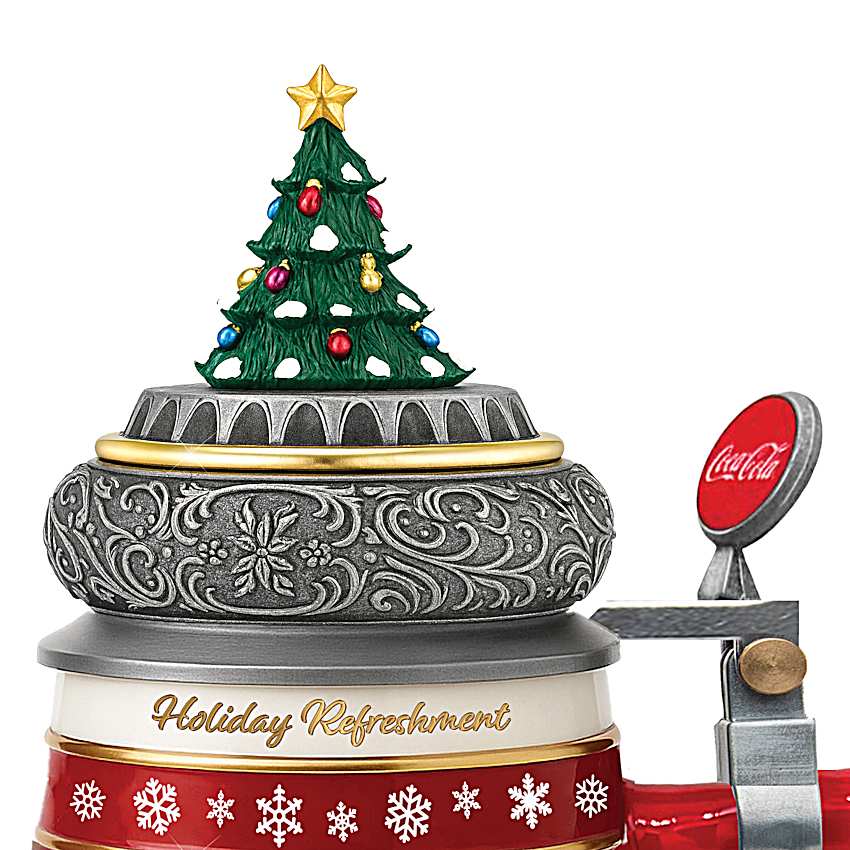 Holiday Porcelain Stein With Iconic COCA-COLA Graphics & Vintage