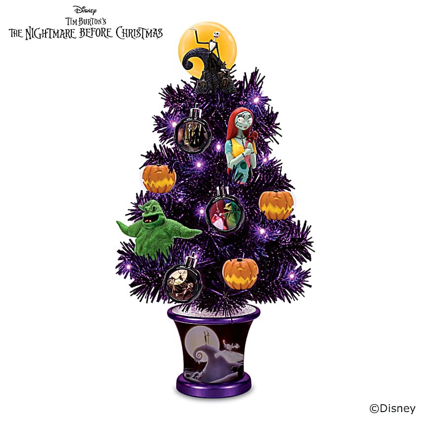 NIGHTMARE　Before　Christmasウッドツリー Disney Tim Burtons The Nightmare Before Christmas Illuminated Tree