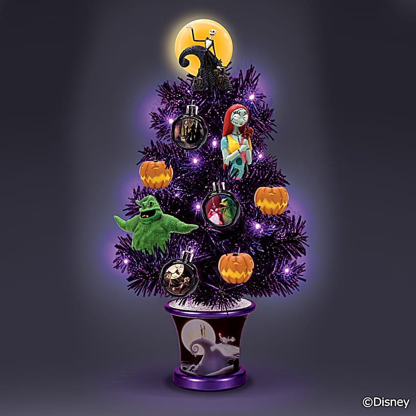 Disney Tim Burtons The Nightmare Before Christmas Illuminated Tree
