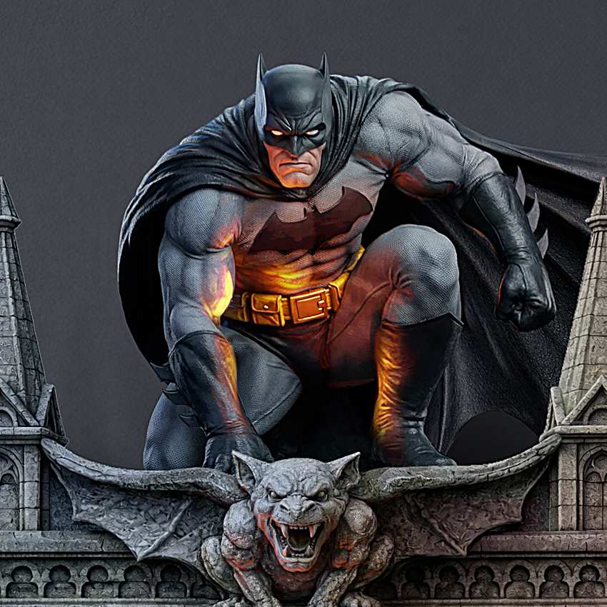 BATMAN Sculpted Gotham Clock Tower Wall Clock Featuring An