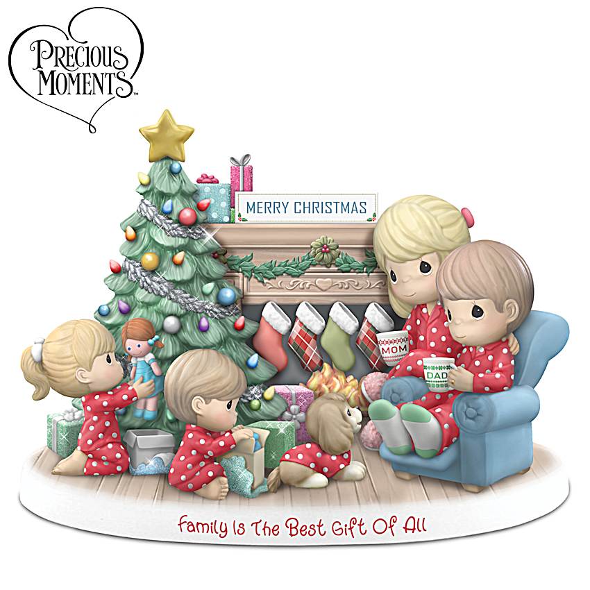 Precious Moments Family Is The Best Gift Of All Hand-Painted
