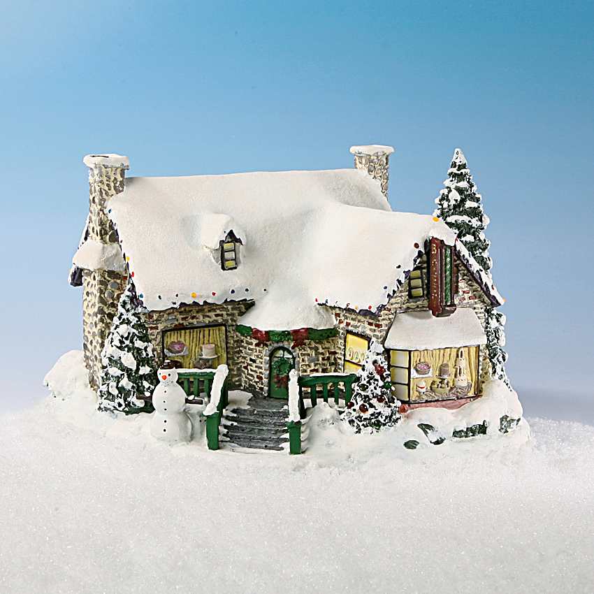 Thomas Kinkade Village Yuletide Bakery Building