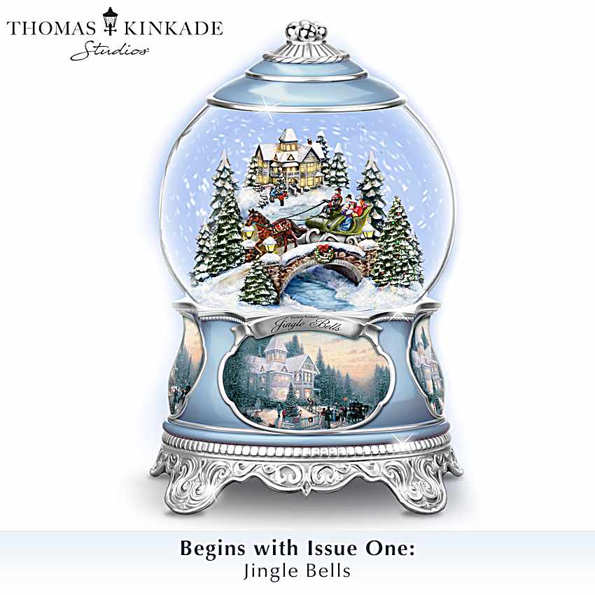 Thomas Kinkade Songs Of The Season Holiday Snowglobe Collection