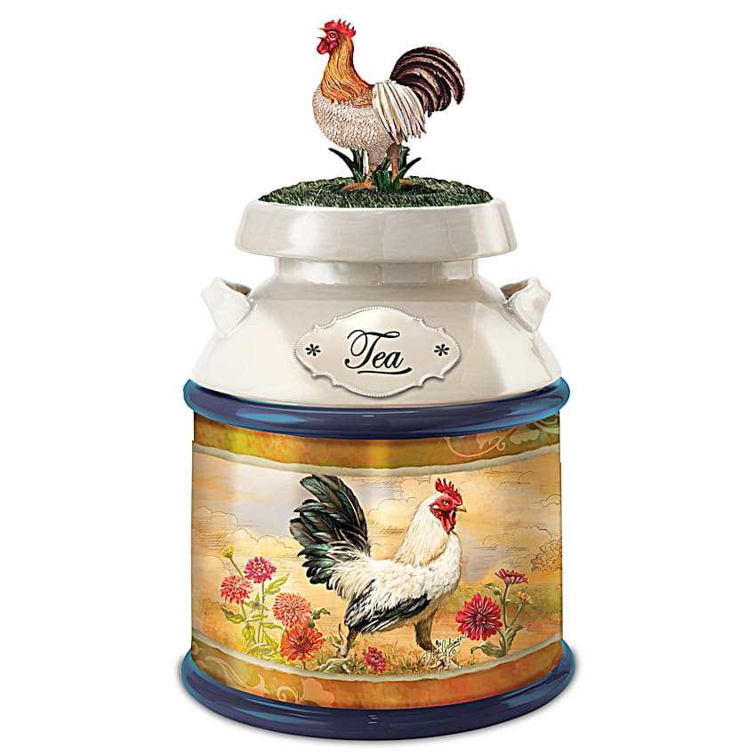 Country Morning Rooster Kitchen Canister Collection
