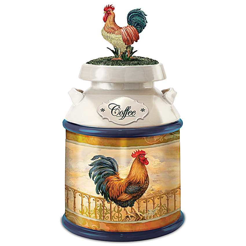 Country Morning Rooster Kitchen Canister Collection