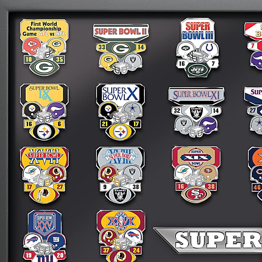 限定レア美品ピンズ◆スーパーボウルNFL/アメフトピンバッジ NFL Super Bowl Pin Football Team Collection